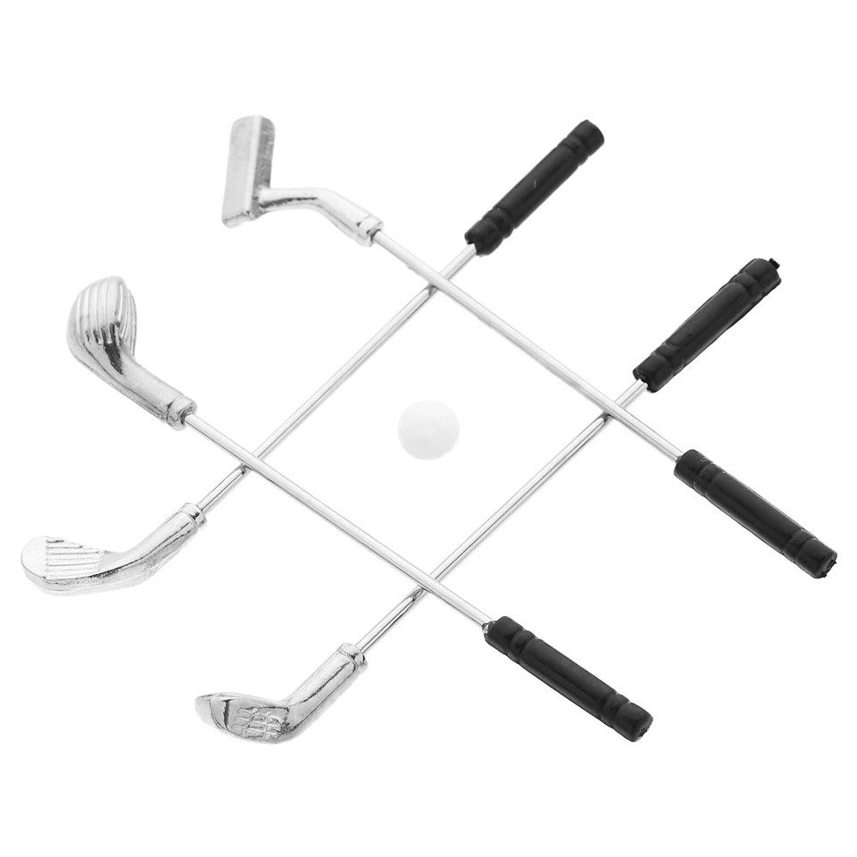 Miniature Golf Clubs for Cake Decoration Bag Toy 1 12 Dollhouse Course