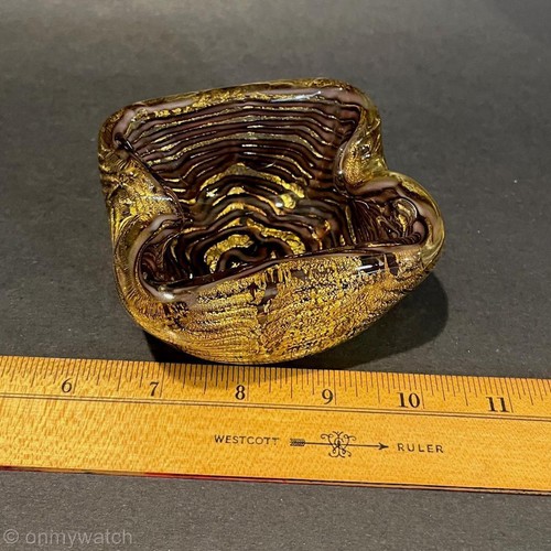 MURANO 🙂 🙂 ZEBRATi Cenicero Hércules BARROVIER+TOSO ORO 24k POLVO CEBRATO - Imagen 6 de 12