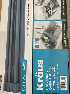 2X Kraus KRM-10CB Kore Multipurpose Over-Sink Roll-Up Dish Drying Rack 21 Inch