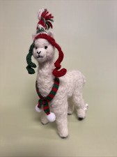Hand Needle, Felted Holiday Alpaca Made With Real Alpaca Fiber decorate Christma