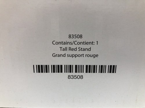 Gold Canyon Tall Red Candle Stand 83508 & Curved Glass Chimney 83191 Christmas - Picture 6 of 11