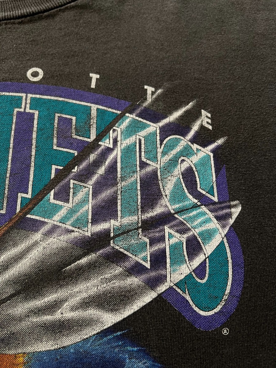 Vintage 90s Charlotte Hornets NBA Salem Sportswear Black T Vintage 90s Charlotte Hornets NBA Salem Sportswear Black T