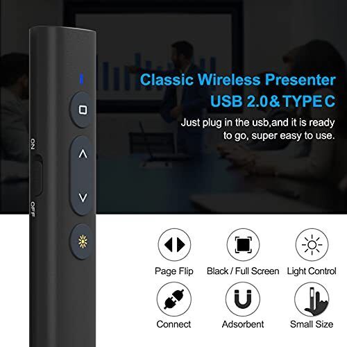 Clicker for Powerpoint Presentations TIBURN 100 Feet Presentation Clicker USB... - Picture 3 of 7
