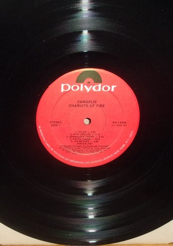 CHARIOTS OF FIRE-Music from the Original Soundtrack by VANGELIS-1981 Vinyl LP! - Picture 4 of 5