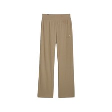 PUMA Essentials Elevated High Waisted Straight Leg Pants Womens Size S Casual A