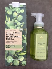 Bath & BodyWorks Eucalyptus Mint Foam Hand Soap & 32oz. Refill Set 🆕