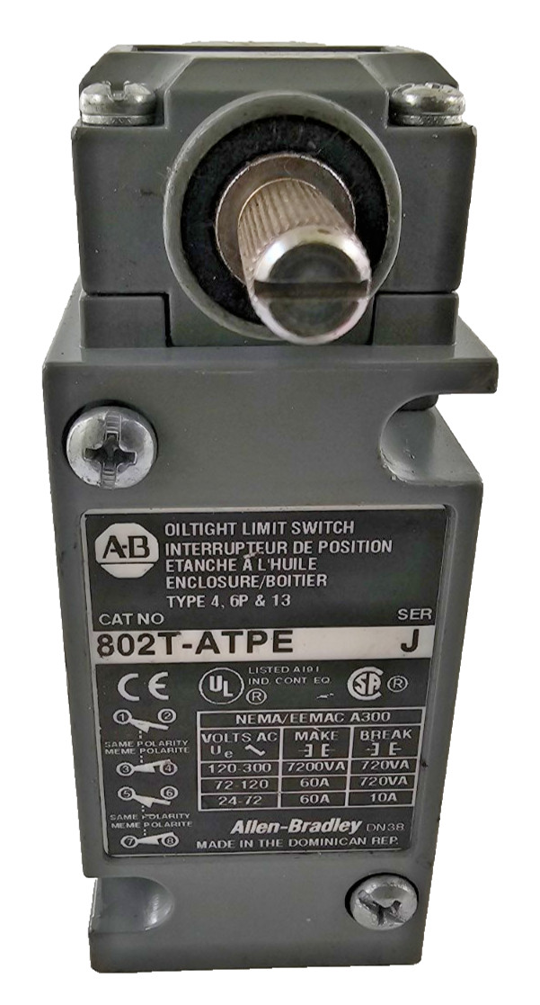 ALLEN-BRADLEY 802T-ATPE OILTIGHT LIMIT SWITCH Series J