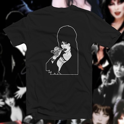 Elvira #2 T-SHIRT Vampira Morticia Adams Lilly Munster Women Television Horror - Picture 16 of 16