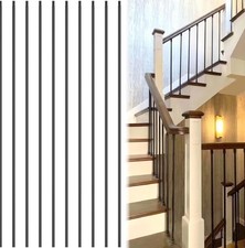 30 Wrought Iron Balusters Square 1/2" x 44" Hollow Plain Bar Balusters READ