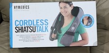 Homedics Cordless Shiatsu Talk neck and shoulder massager in box 2017