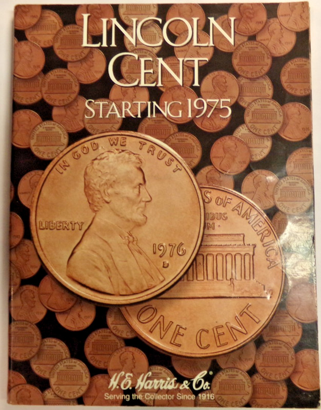 LINCOLN CENT Starting 1975 H.E. Harris USA Penny Collection Book Complete