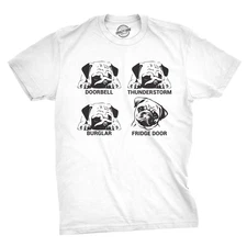 Mens Pug Faces T shirt Funny Dog Lover Gift Perfect New Pug Present