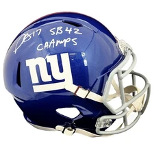 Plaxico Burress autographed signed inscribed Full Size Replica Helmet JSA