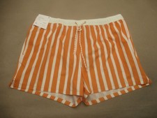 NWT Goodfellow Size XL Mens Striped Lined Pockets Drawstring Swimming Shorts 398