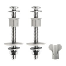 2Pcs Universal Toilet Tank Bolts Nuts, Heavy Duty Toilet Seat Screw Bolt Set, Pr