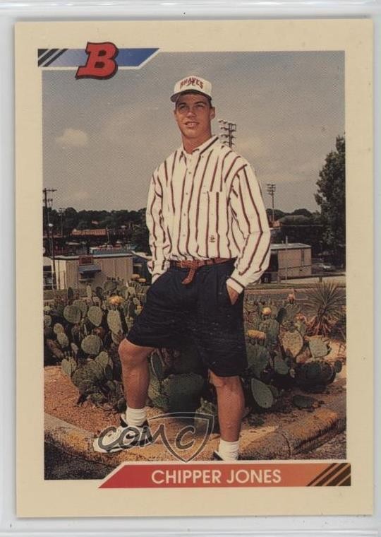 1992 Bowman Chipper Jones #28 HOF tg5