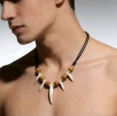 1x Haizahn Kette Surfer Shark Tooth Zahn Mako Hai Haifischzahn Beach Anhänger