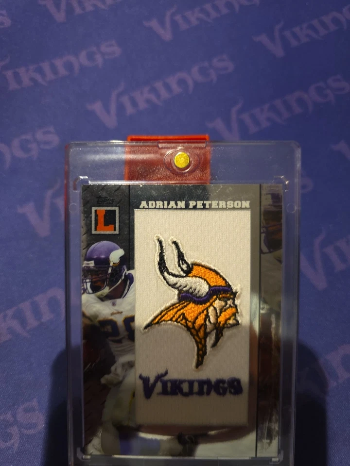 Adrian Peterson Topps Letterman Logo Patch /25 - Image 3 of 4