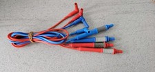 Megger Test Leads for Megger 1500's 1700's MFT & X1 Red and Blue x 4