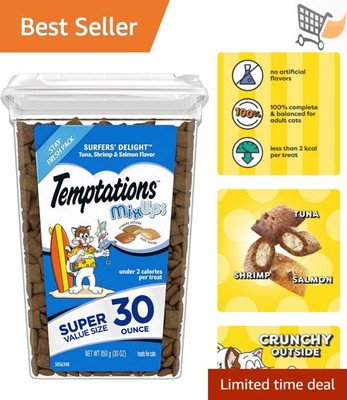 Cat Treats Mix Up Tuna Shrimp Salmon 1.88lb Crunchy Soft Rewards