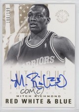2012 Panini Intrigue Red White and Blue 180/199 Mitch Richmond #26 Auto HOF 0u0w