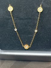 8" Gold "Timeless" Women's Bracelet SS studded