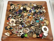 Vintage-Now Single Earring Craft Jewelry Making Harvest Costume Lot 3+ Pound #1
