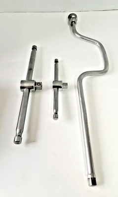 Power-Kraft 100 Speed Driver & 2 Sliding T-Handle Breaker Bars