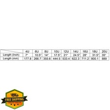 Sound Town 4-Pack 6U Steel Rack Rails with Screws