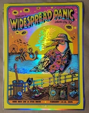 Widespread Panic Atlantic City Poster RAINBOW FOIL by Matt Leunig X/35