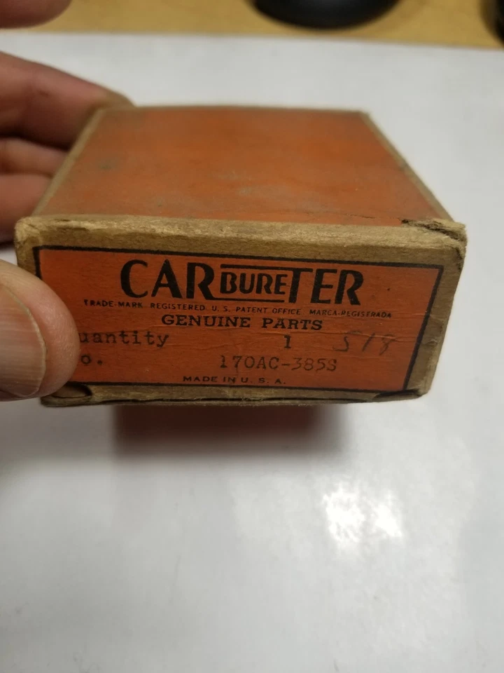 Bobina de obturación Carter 170AC-385S de colección doble carburador Desoto, Dodge Foto 3 de 4