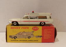 DINKY TOYS 263 SUPERIOR CRITERION AMBULANCE EXCELLENT BOXED