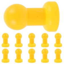10Pcs Yellow Trampoline Pole Covers Plastic Replacement Parts for Enclosure Nets