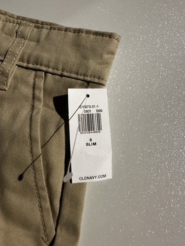 Lot 2 Boys Lee Performance Straight Fit Tapered Leg Jean Pants 8 Slim Tan Shorts - Picture 16 of 18