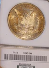 1880 S Morgan silver dollar-BU, PCI 10 digit code, Toned, Proof like strike 5158