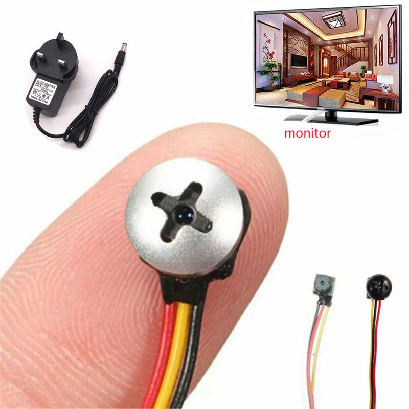 DIY 1200TVL mini tiny screw CCTV Cam security Micro HD super small camera Power