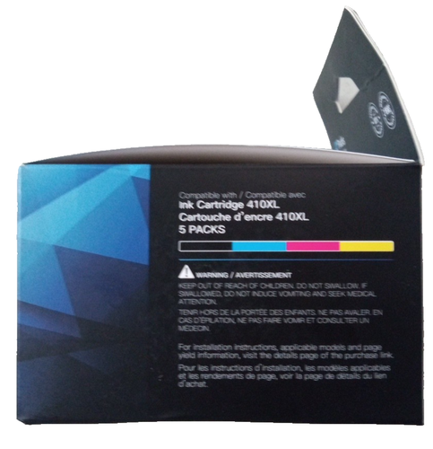 EZInk, 410XL, 5 Pack, Printer Cartridges, Ink, Brand New In Box, Expires 03/27 - Picture 6 of 8