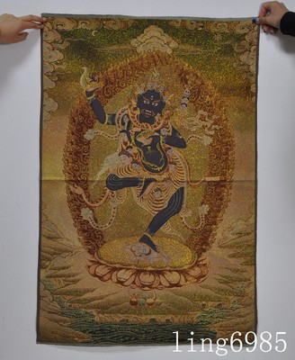  Tibet Buddhism Blank line Buddha mother Evil spirits Statue thangkas tangka
