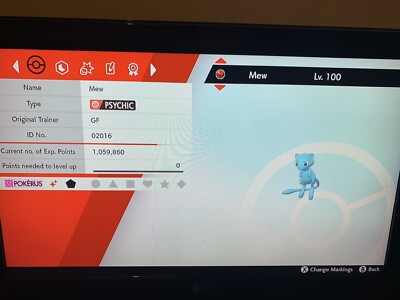 Shiny Mew Pokemon Schwert und Schild PERFECT IV