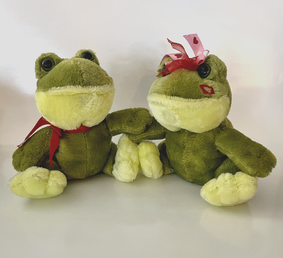 Dan Dee Lip Lockers Kissing Frogs Stuffed Animal eBay
