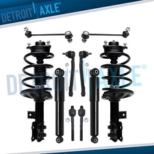Front Struts Rear Shocks Sway Bars Tie Rods Kit for 2010 - 2013 Kia Forte Koup