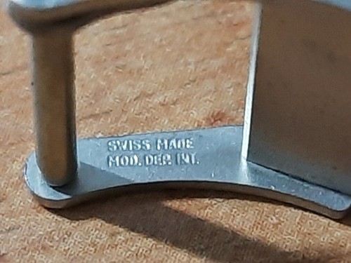 VINTAGE NOS 1970'S SWISS SYNCHRON 16 MM SS CYMA DOXA ERNEST BOREL BUCKLE #7310 - Picture 5 of 5