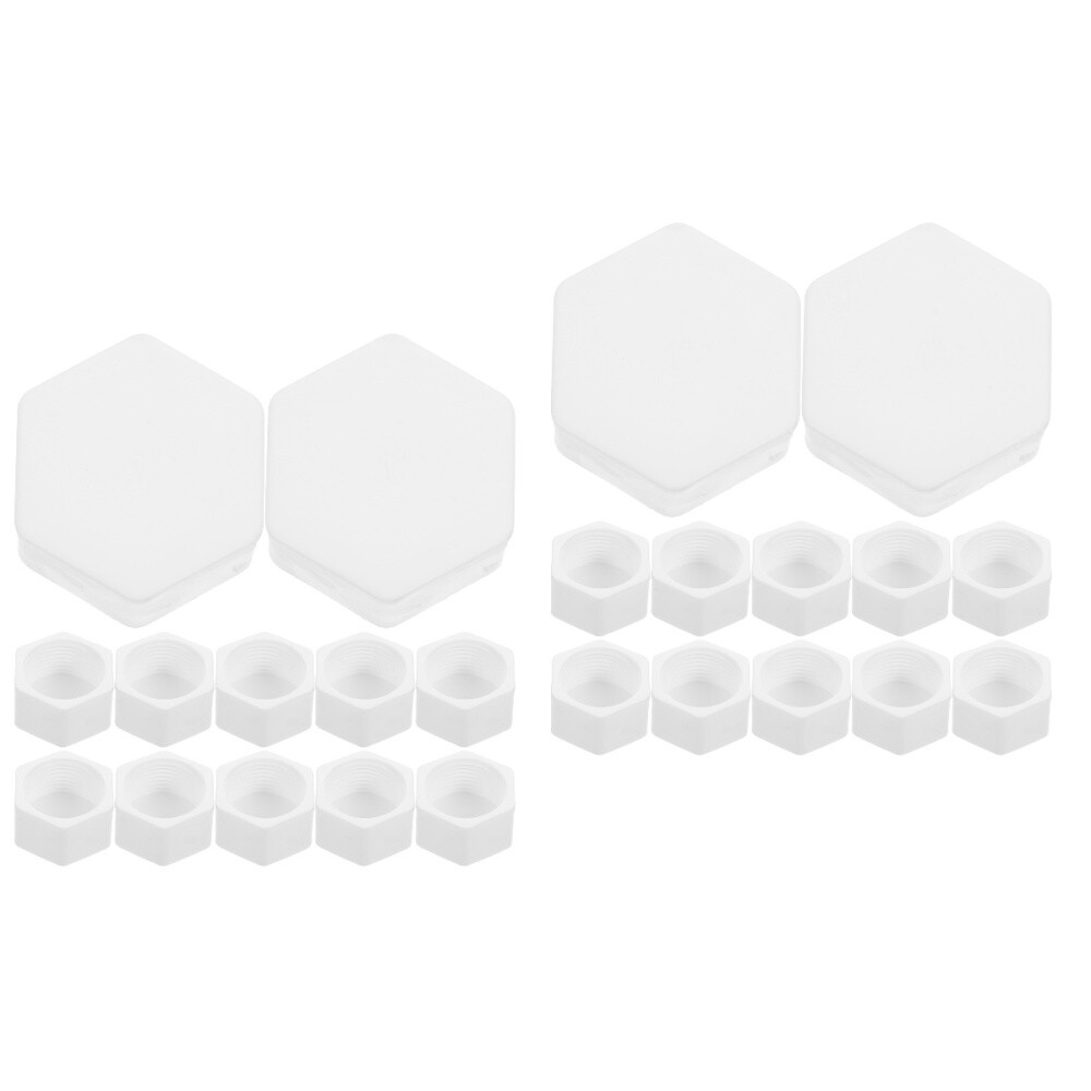 40 pcs Pipe Plug 1 Inch Hexagonal Pipe End Cap Water Line End Cap Pipe