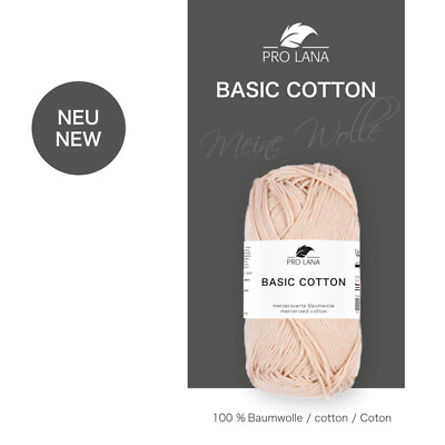 Pro Lana *BASIC COTTON* Das Allround-Baumwollgarn in über 100 Farben Nd. 3,0-3,5