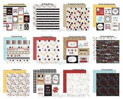 2 Sheets of Echo Park MAGICAL ADVENTURE 2 - 12x12 Scrapbook Cardstock - U Choose