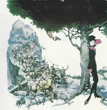 1985 full Color Plate "The Gang's All Her" by Frank Frazetta Fantastic GGA Print