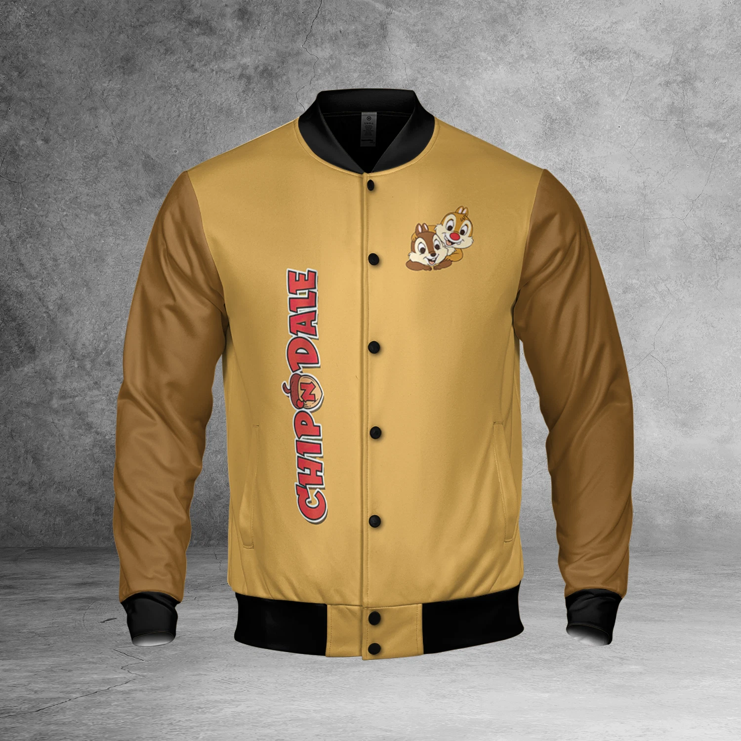 Chip N Dale Double Trouble Couple Love Playing Baseball Jacket