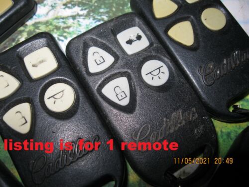 OEM Cadillac Remote Transmitter Key Fob Faded CLEAN Some Wear 10269729 10178734 - Picture 6 of 6