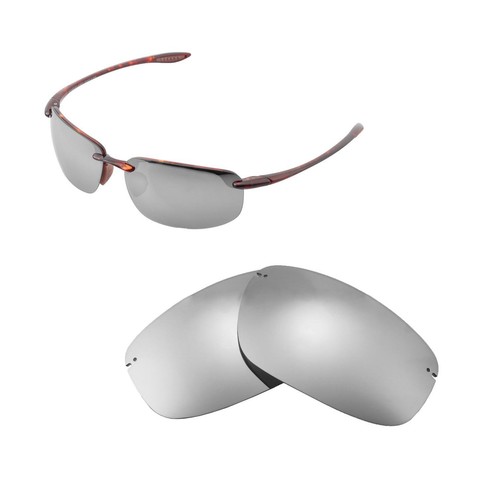 Walleva Titanium Polarized Replacement Lenses For Maui Jim Ho'okipa Sunglasses - Picture 4 of 7