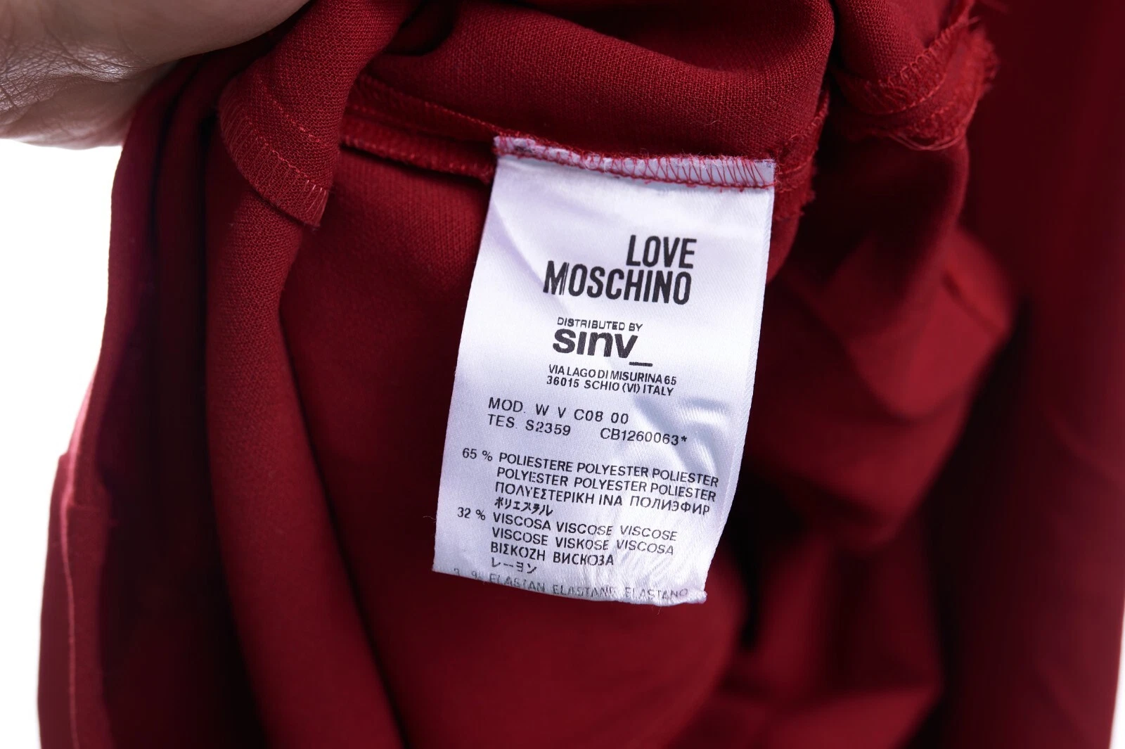 Abito rosso Love Moschino taglia USA 6 (Q4)